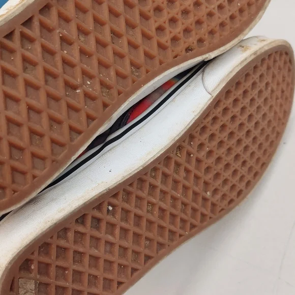 Vans Psychedelic Pattern Slip-Ons Sneakers VANS shoes Men Sz 7.5 Women Sz 9 (C) - Picture 5 of 5